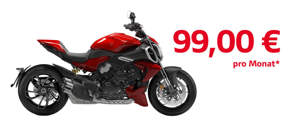 Ducati Diavel V4 rot ab 99€ monatlich Leasingangebot
