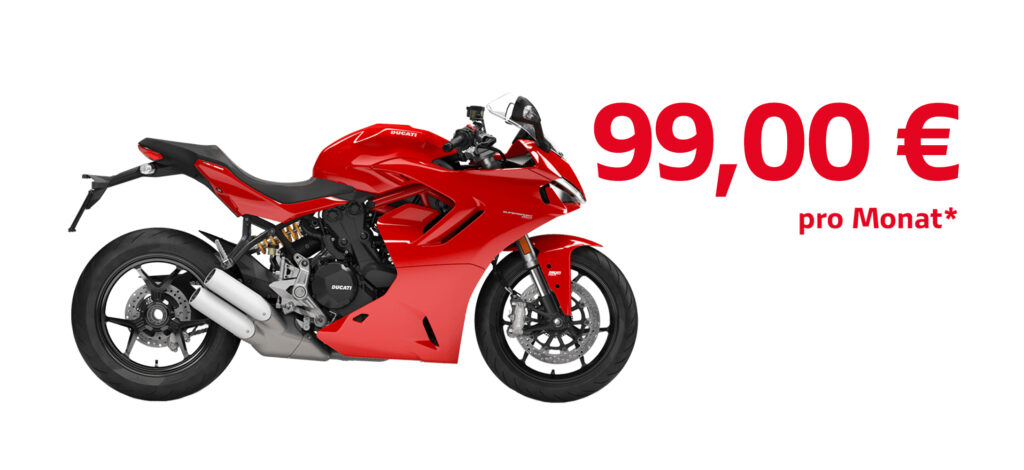 Ducati Supersport 950 rot ab 99€ monatlich Leasingangebot
